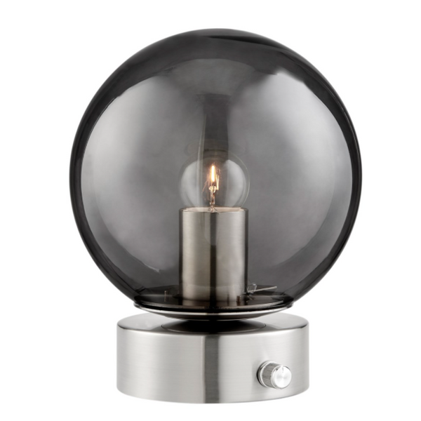 Reon Smoked Globe Table Lamp
