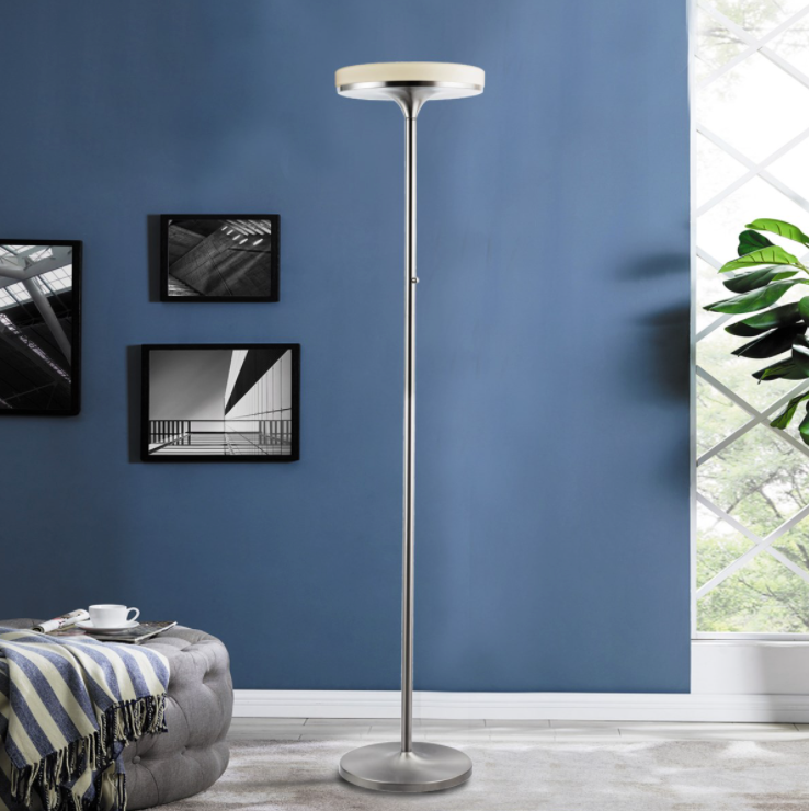 Led torchiere floor lamp dimmable deals