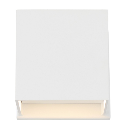 Lightgate Square Architectural LED Exterior Sconce - Matte Black or Matte White