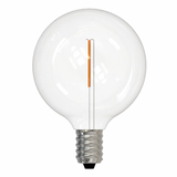 LED G16 Clear Round Sputnik Globe Light Bulbs - 2700k Warm White - Mid Century Modern Lighting by Practical Props