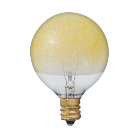 Gold-Dipped "Amber Ice" Bulbs