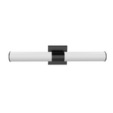 Ackerman 24" LED Linear Cylinder Vanity Wall Sconce in Satin Black 