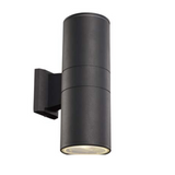 LED Up-Down Cylinder Exterior Compact Pocket 2-Light Wall Sconce 