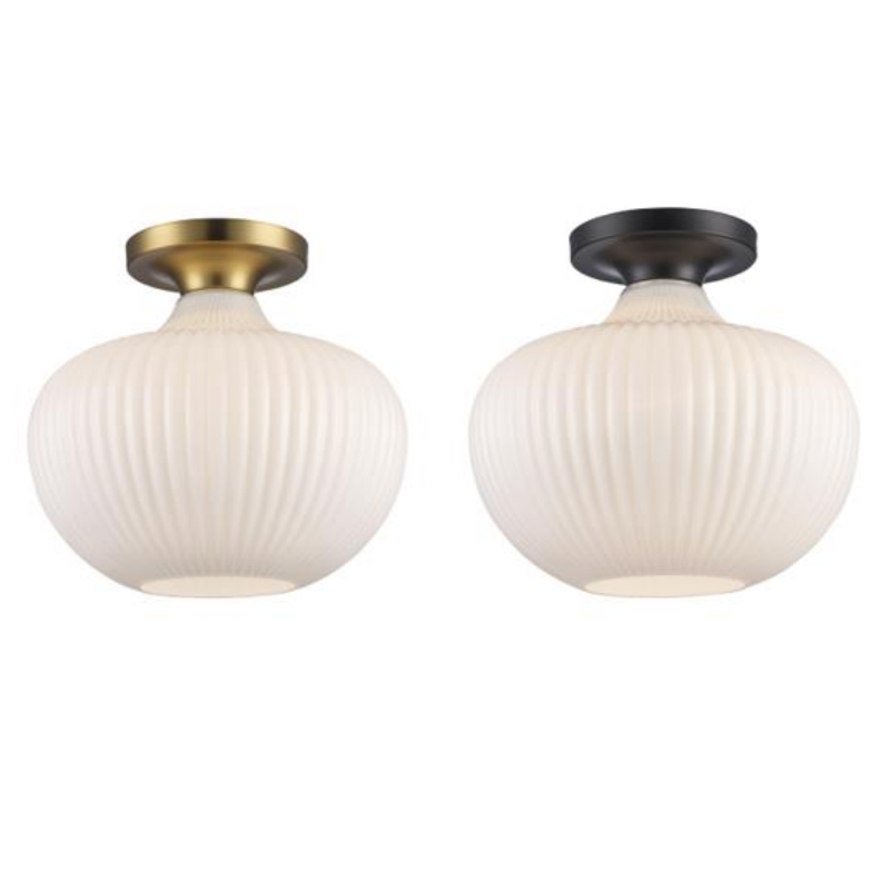 Sculptural flush mount deals