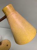 Vintage 1950s Yellow Fiberglass Gooseneck Desk Lamp - Practical Props