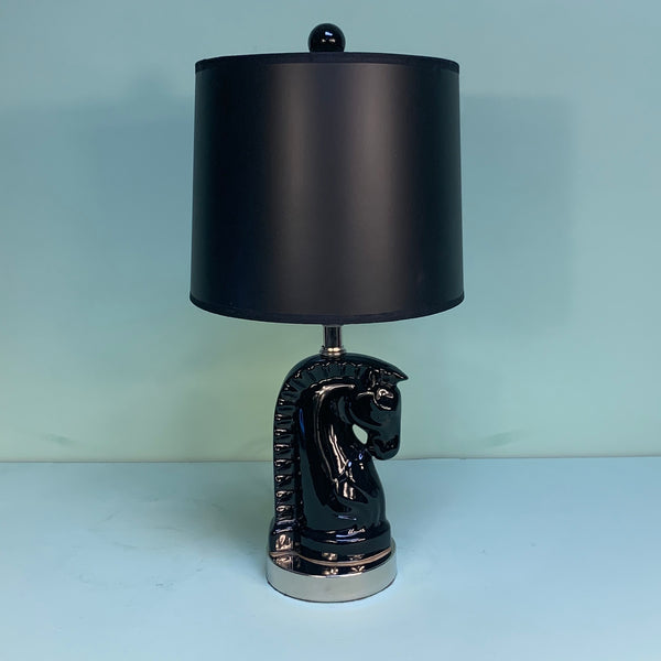 Art Deco Knight Chess Piece Lamp