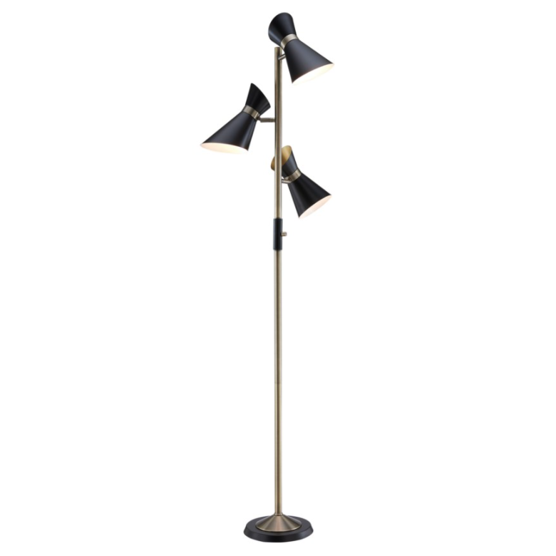 Three light discount standing lamp