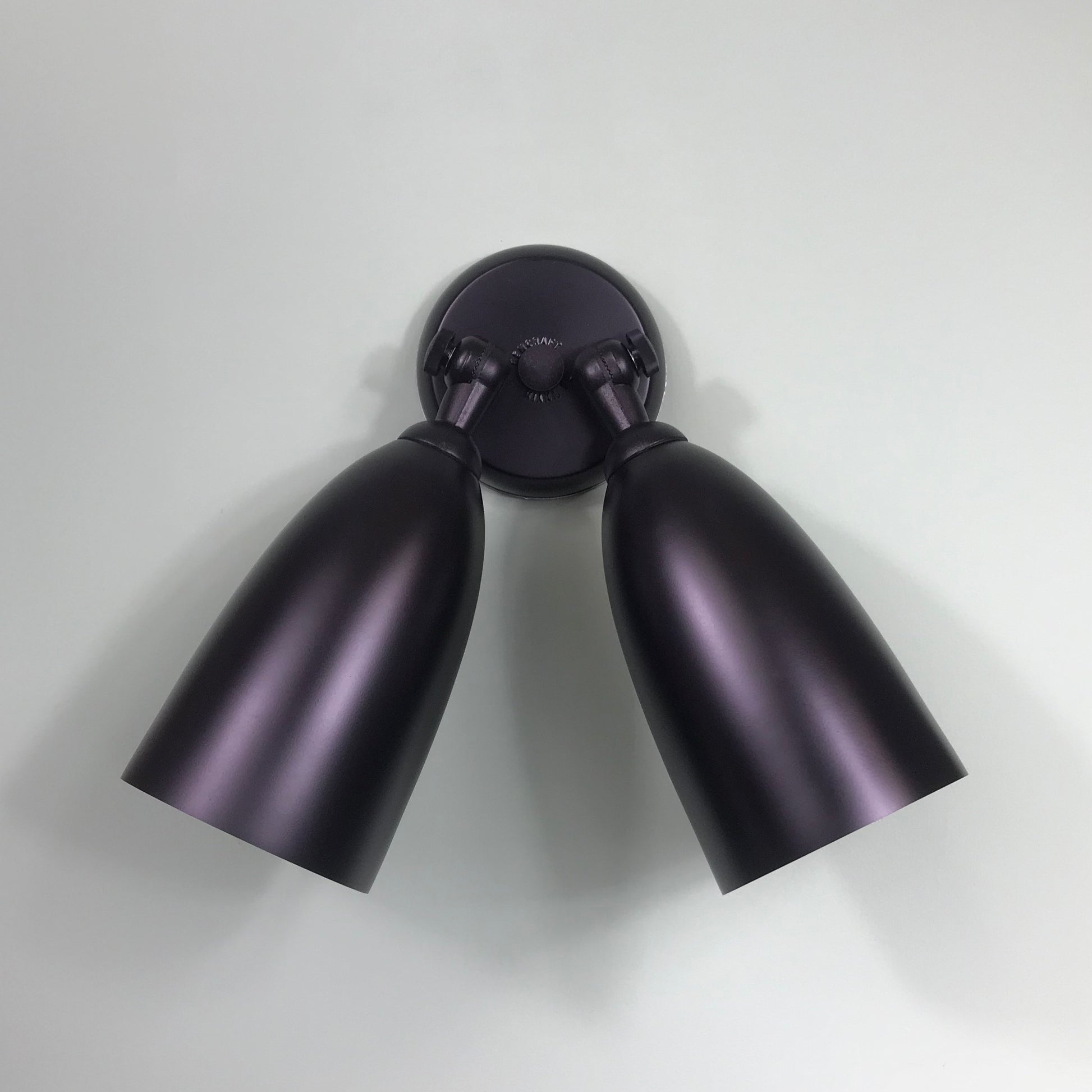 Remcraft 2071 Exterior Double Bullet Wall Sconce in Satin Black